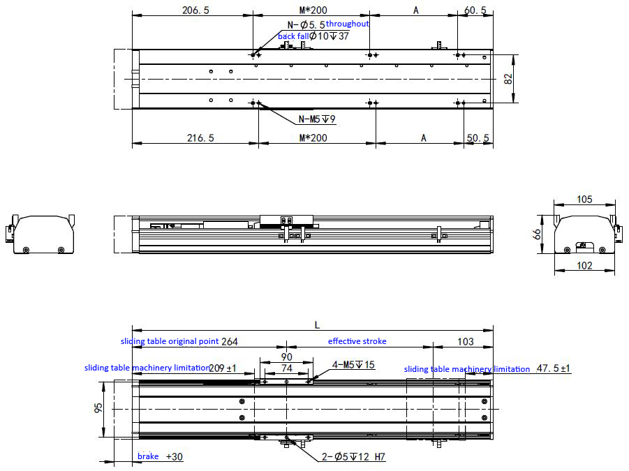 CNC-Kugelumlaufspindelmodul Linearschlittenmodul